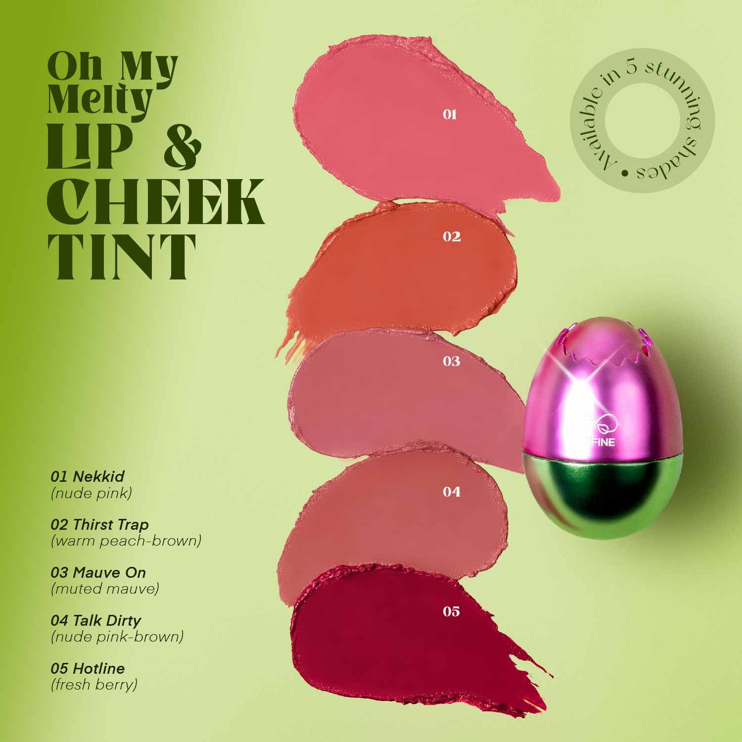 Oh My Melty Lip & Cheek Tint 04 Talk Dirty | 4.5 g